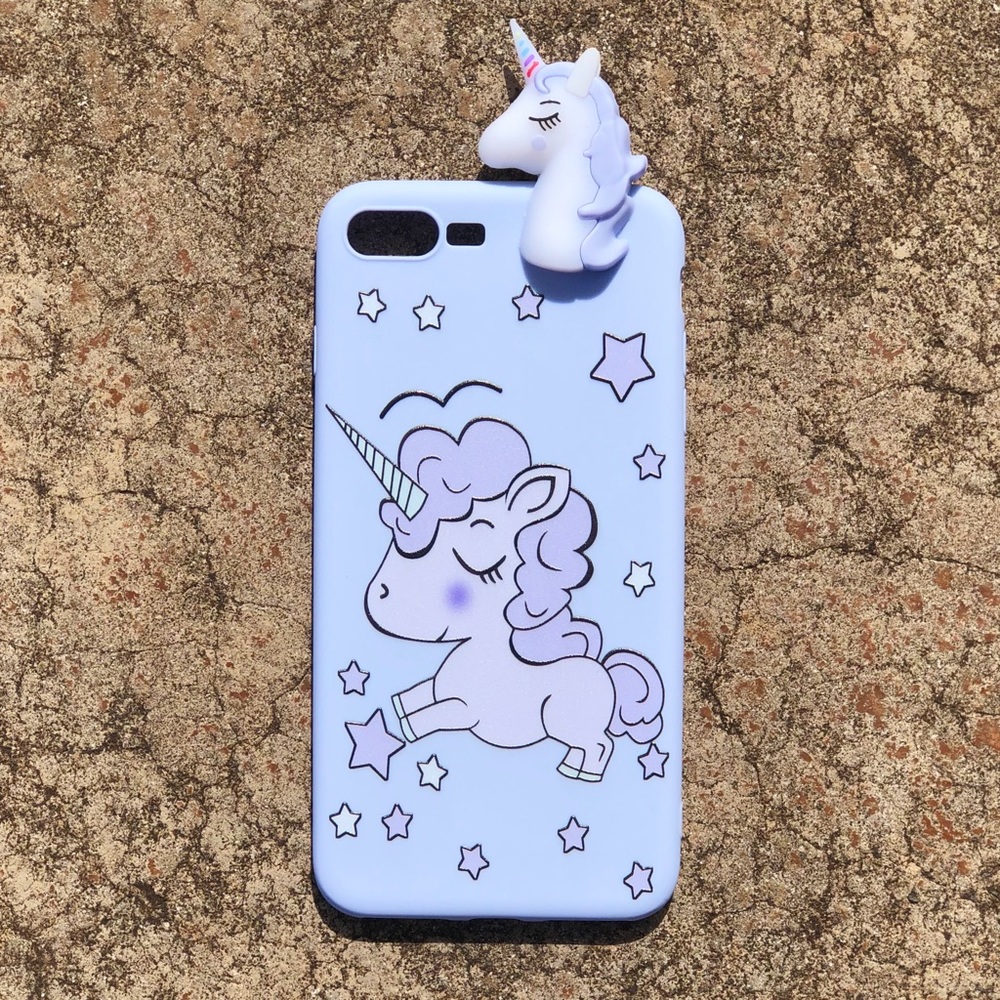 🦄3D Unicorn case iPhone 7 7+ 8 8+ X